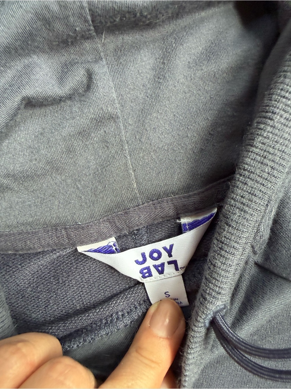 JoyLab Blue Modal-Blend Pullover Hoodie - Picture 3 of 4